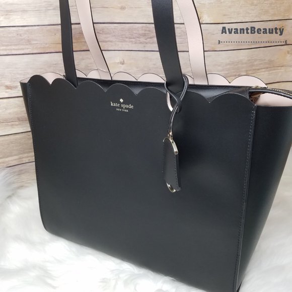 Kate Spade Mina Magnolia Street Scalloped Tote New - Picture 7 of 16